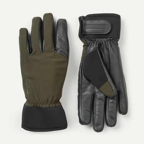 SEALSKINZ Fordham Waterproof All Weather Hunting Gloves - Olive Green & Black