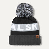 SEALSKINZ Foulden Water Repellent Cold Weather Bobble Hat – Black / Grey / White