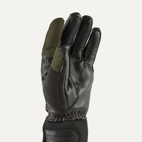 SEALSKINZ Broome Waterproof All Weather Shooting Gloves - Olive Green & Black