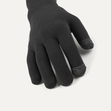 SEALSKINZ Anmer Gloves - Waterproof All Weather Ultra Grip Knitted Glove - Black