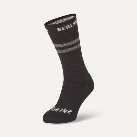 SEALSKINZ Runton Waterproof Cold Weather Mid Length Socks with Hydrostop in Black