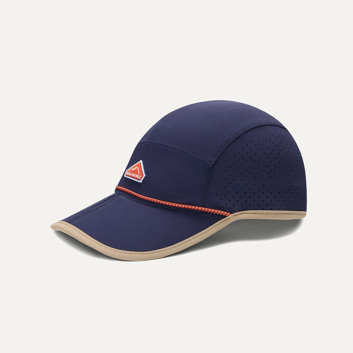 SEALSKINZ Shropham Lightweight Foldable Trail Cap in Navy