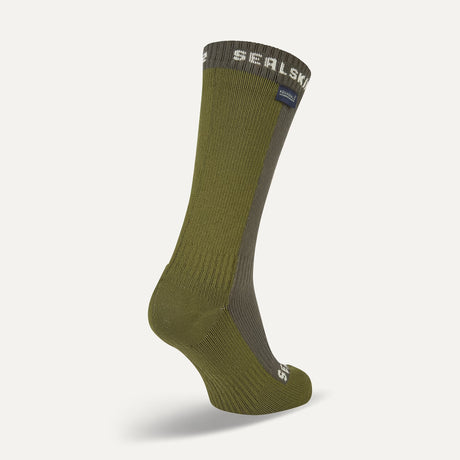 SEALSKINZ Starston Waterproof Cold Weather Mid Length Socks - Olive