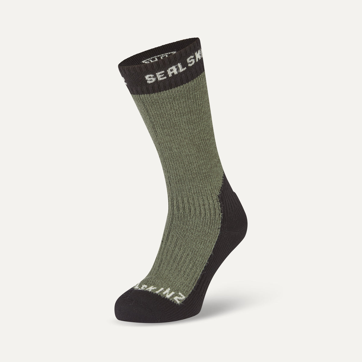 SEALSKINZ Stanfield Waterproof Extreme Cold Weather Mid Length Socks in Olive