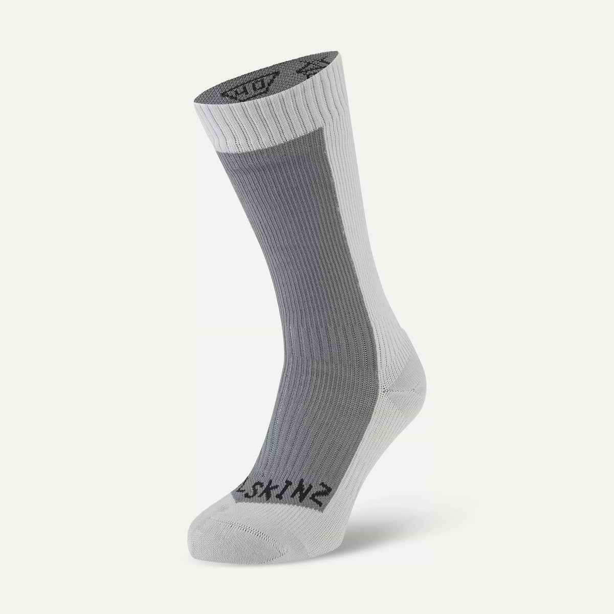SEALSKINZ Starston Waterproof Cold Weather Mid Length Sock - Grey