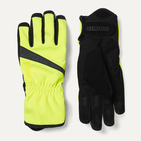 SEALSKINZ Bodham Waterproof All Weather Cycle Gloves - Neon Yellow