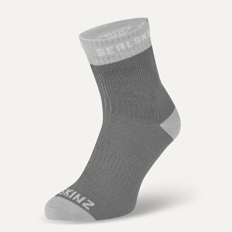 SEALSKINZ Wretham Waterproof Warm Weather Ankle Length Socks - Grey