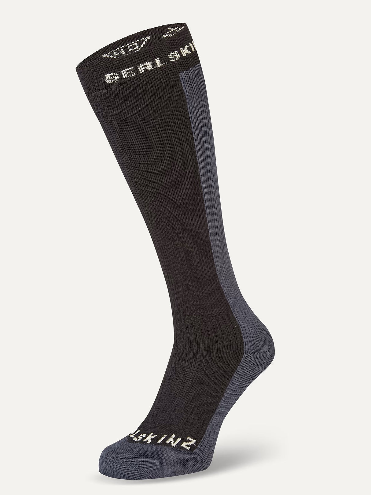 SEALSKINZ Worstead Waterproof Cold Weather Knee Length Socks - Black