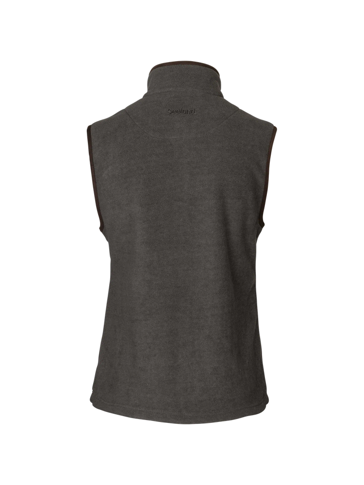 SEELAND Woodcock Ivy Fleece Waistcoat - Women's - Dark Grey Melange f02