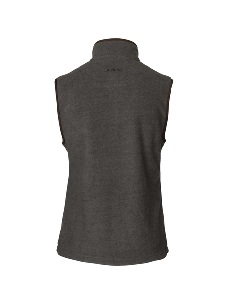 SEELAND Woodcock Ivy Fleece Waistcoat - Women's - Dark Grey Melange f02