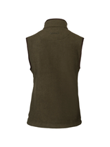 SEELAND Woodcock Ivy Fleece Waistcoat - Women's - Pine Green Melange f02
