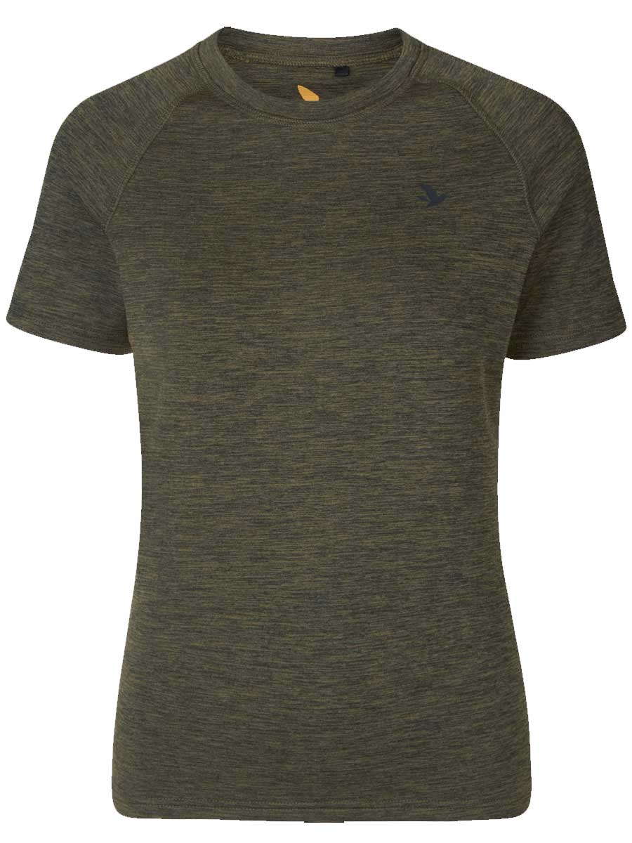 30% OFF SEELAND Active Short Sleeve T-shirt - Ladies - Pine Green - Size: XLarge UK 14-16