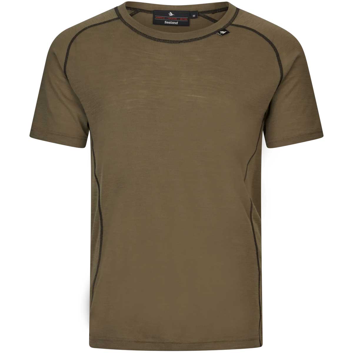 SEELAND Apex Merino T-Shirt - Mens - Covert Green