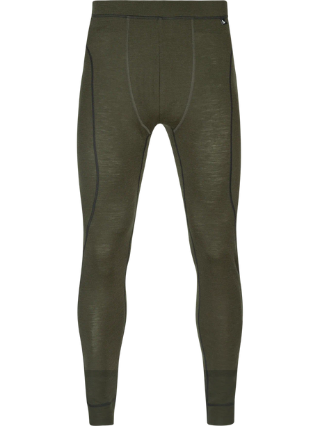 SEELAND Apex One Hundred Long Johns - Mens - Pine Green - front flat lay