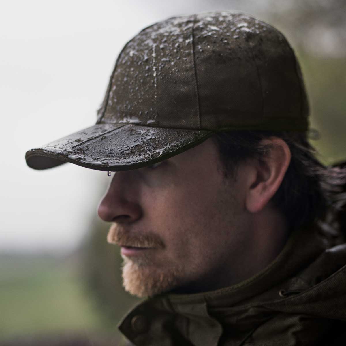 SEELAND Cap - Helt With Reversible Flourescent Crown - Grizzly Brown