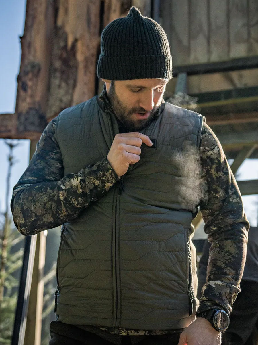 SEELAND Celsius Heat Liner Waistcoat - Mens - Grape Leaf