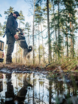 SEELAND Chaser BGH Smock - Mens - Pine Green - hunting lifestyle with dog