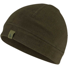 Load image into Gallery viewer, SEELAND Fleece Reversible Beanie Hat - Pine Green / Hi-vis Orange
