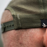 SEELAND Ganister Trucker Cap - Pine Green - adjustable strap detail