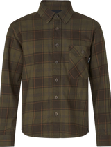 SEELAND Glen Junior Flannel Shirt - Pine Green / Dark Navy Check - image 1