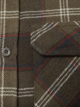 SEELAND Glen Flannel Shirt - Mens - Pine Green Check