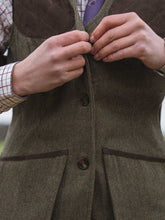 Load image into Gallery viewer, SEELAND Hillside Harriet Tweed Waistcoat - Women&#39;s - Moss Green
