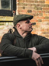 SEELAND Haze 1/4 Zip Windbreaker Knit - Mens - Grizzly Brown