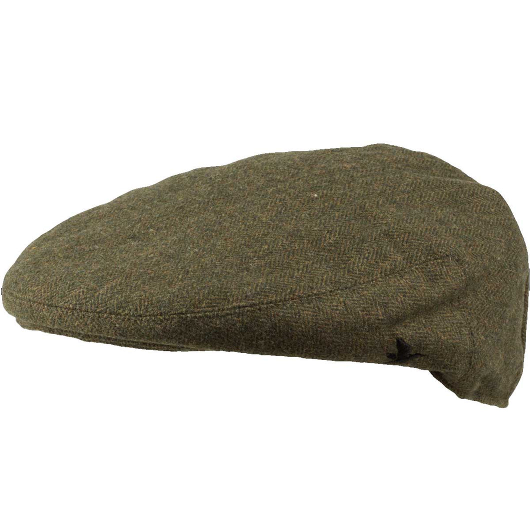 SEELAND Hillside Sixpence Flat Cap - Moss Green