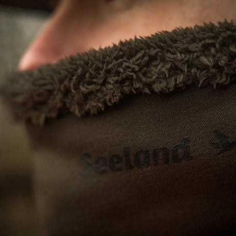 SEELAND Iron Neckgaiter - Pine Green - fleece detail