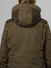 Load image into Gallery viewer, SEELAND Key Point Kora Waterproof Jacket - Ladies - Pine Green / Grizzly Brown
