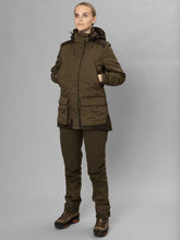 Load image into Gallery viewer, SEELAND Key Point Kora Waterproof Jacket - Ladies - Pine Green / Grizzly Brown
