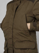 Load image into Gallery viewer, SEELAND Key Point Kora Waterproof Jacket - Ladies - Pine Green / Grizzly Brown
