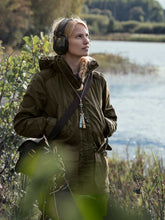 Load image into Gallery viewer, SEELAND Key Point Kora Waterproof Jacket - Ladies - Pine Green / Grizzly Brown
