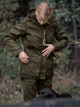 Load image into Gallery viewer, SEELAND Key Point Kora Waterproof Jacket - Ladies - Pine Green / Grizzly Brown
