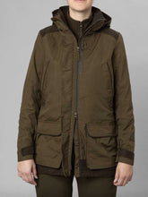 Load image into Gallery viewer, SEELAND Key Point Kora Waterproof Jacket - Ladies - Pine Green / Grizzly Brown
