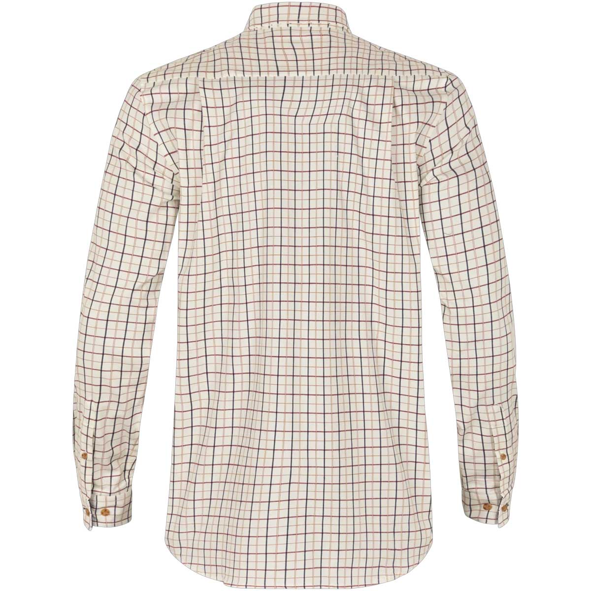 SEELAND Oxford Shooting Shirt - Mens - Classic Blue / Merlot Check