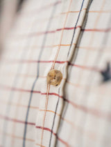 SEELAND Oxford Shooting Shirt - Mens - Classic Blue / Merlot Check
