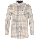 SEELAND Oxford Shooting Shirt - Mens - Classic Blue / Merlot Check