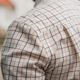 SEELAND Oxford Shooting Shirt - Mens - Classic Blue / Merlot Check