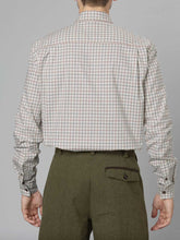 Load image into Gallery viewer, SEELAND Oxford Shooting Shirt - Mens - Grape Leaf/Terracotta Check
