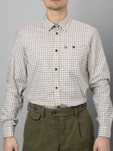 Load image into Gallery viewer, SEELAND Oxford Shooting Shirt - Mens - Grape Leaf/Terracotta Check
