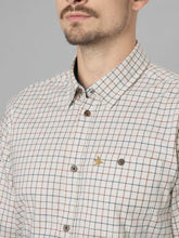 Load image into Gallery viewer, SEELAND Oxford Shooting Shirt - Mens - Grape Leaf/Terracotta Check
