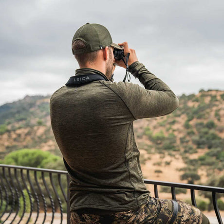 SEELAND Peak Half Zip - Mens - Pine Green Melange