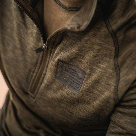 SEELAND Peak Half Zip - Mens - Pine Green Melange