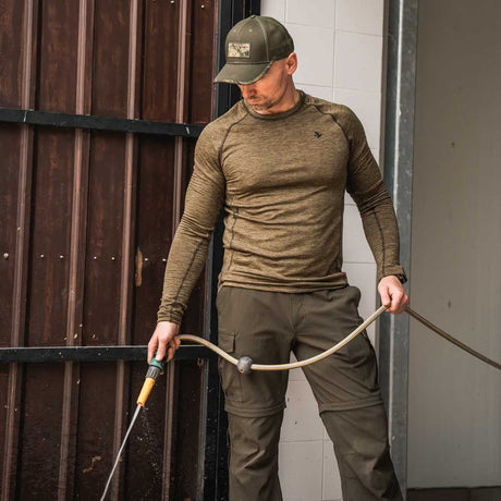 SEELAND Peak Shirt - Mens - Military Olive Melange