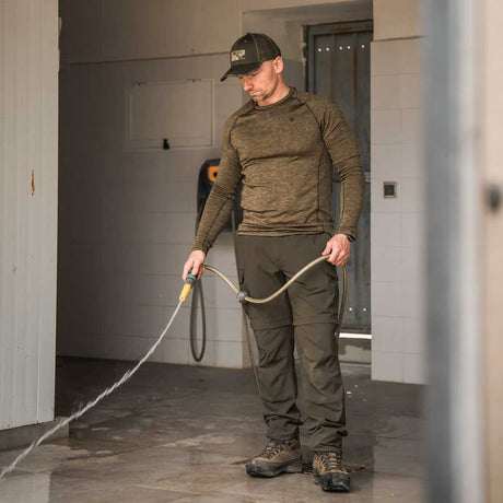 SEELAND Peak Shirt - Mens - Military Olive Melange