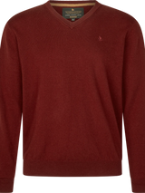 SEELAND Pine V-Neck Pullover - Men's - Merlot - image 1