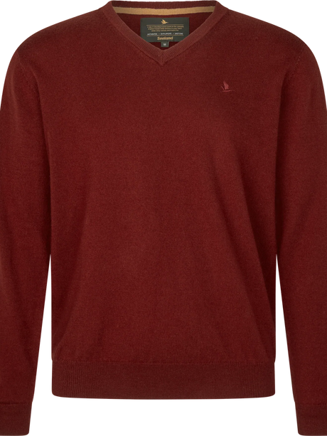 SEELAND Pine V-Neck Pullover - Men's - Merlot - image 1