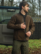 SEELAND Rogue Solid Reversible Fleece - Mens - Grizzly / Demitasse Brown