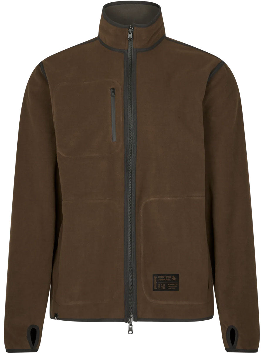 SEELAND Rogue Solid Reversible Fleece - Mens - Grizzly / Demitasse Brown